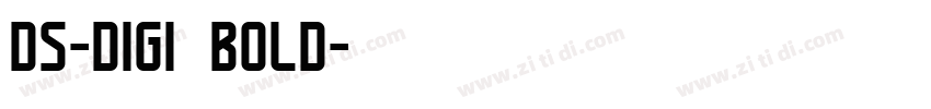 DS-DIGI bold字体转换